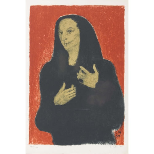 CUNO AMIET : 'Portr�t der Bildhauerin Germaine Richier' (DOBIASCHOFSKY AUKTIONEN AG)