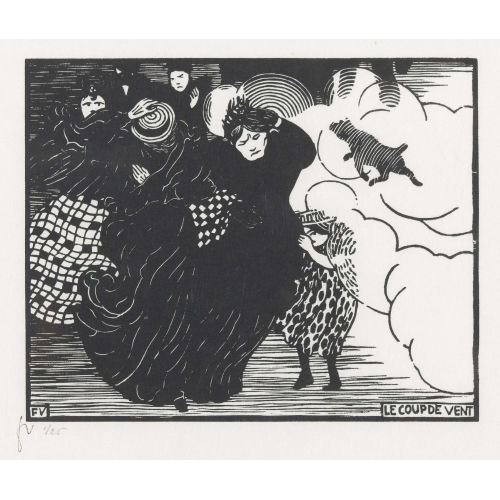 F�LIX VALLOTTON : 'Le coup de vent' (DOBIASCHOFSKY AUKTIONEN AG)