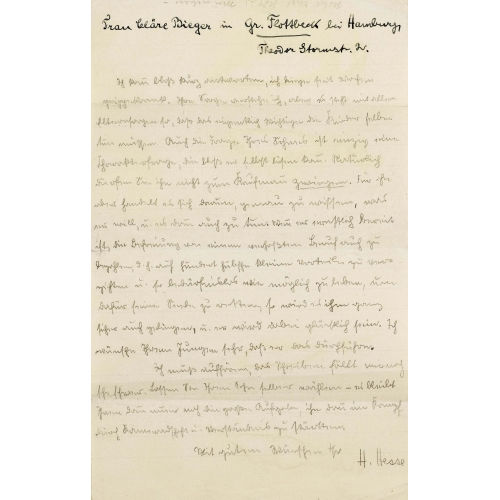 HERMANN HESSE : Autograf und Foto (DOBIASCHOFSKY AUKTIONEN AG)
