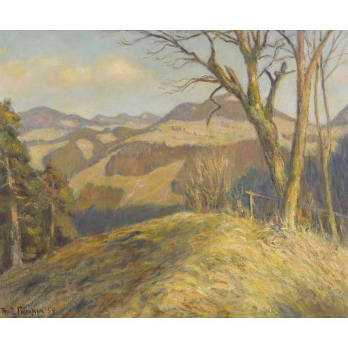 FRITZ P�MPIN : 'B�lchenlandschaft im Vorfr�hling' (DOBIASCHOFSKY AUKTIONEN AG)