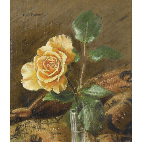 PAUL ANDR� F�LIX ROBERT : Stillleben mit gelber Rose (DOBIASCHOFSKY AUKTIONEN AG)