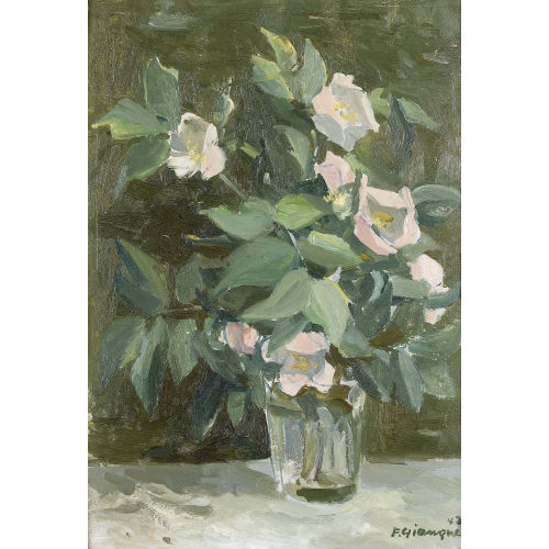 FERNAND GIAUQUE : Stillleben mit Heckenrosen (DOBIASCHOFSKY AUKTIONEN AG)