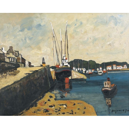 GEORGES BORGEAUD : Le Port d′Audierne (DOBIASCHOFSKY AUKTIONEN AG)