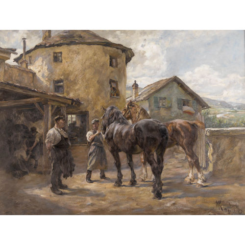 PAUL KROMBACH : Die Dorfschmiede (DOBIASCHOFSKY AUKTIONEN AG)