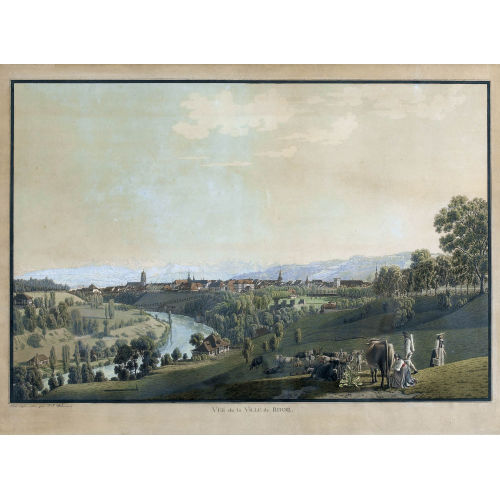 JOHANN JAKOB BIEDERMANN : 'Vue de la Ville de Berne' (DOBIASCHOFSKY AUKTIONEN AG)