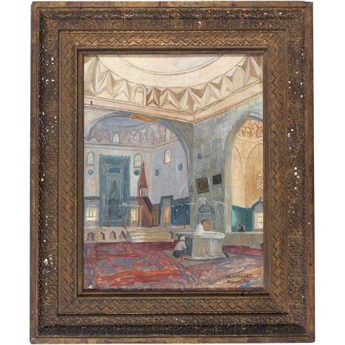 MARCEL AMIGUET : Interieur der Gr�nen Moschee in Bursa (DOBIASCHOFSKY AUKTIONEN AG)