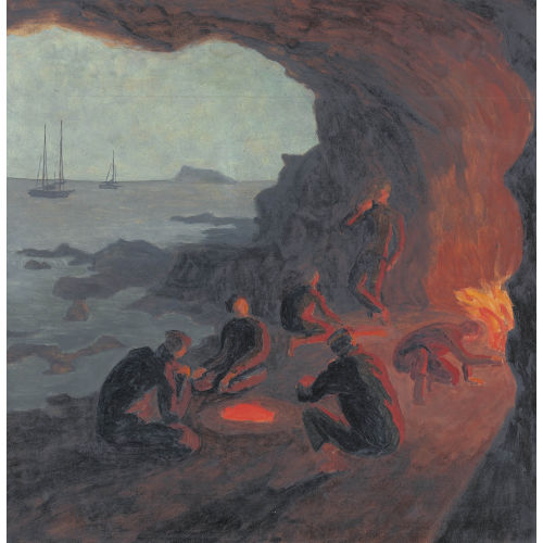 MARCEL AMIGUET : 'P�cheurs au cap Sounion' (DOBIASCHOFSKY AUKTIONEN AG)