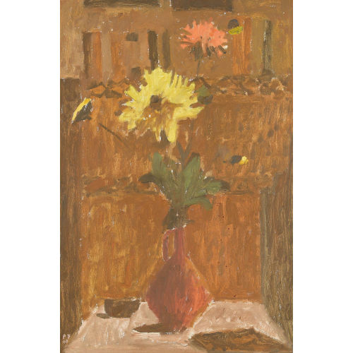 PETER THALMANN : 'Stillleben mit roter Vase' (DOBIASCHOFSKY AUKTIONEN AG)