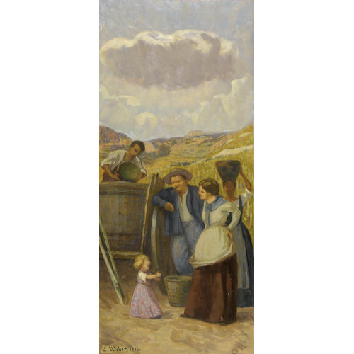 EMIL WEBER : Die Weinlese (DOBIASCHOFSKY AUKTIONEN AG)