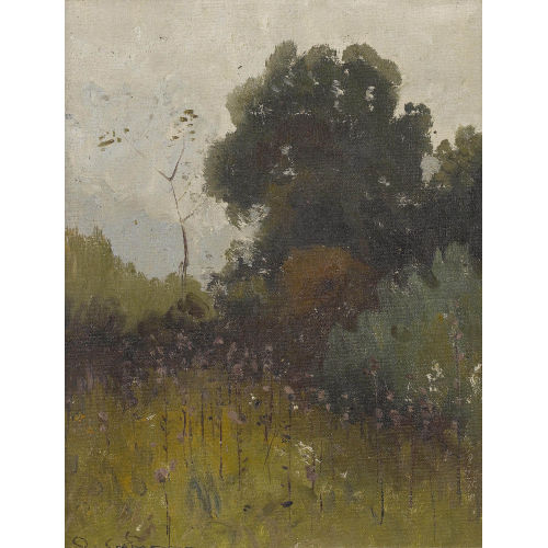 OTTO GAMPERT : Wiesenlandschaft mit B�umen (DOBIASCHOFSKY AUKTIONEN AG)