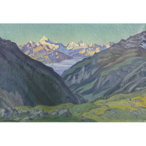 WALDEMAR THEOPHIL FINK : 'Erste Morgenr�te' (DOBIASCHOFSKY AUKTIONEN AG)