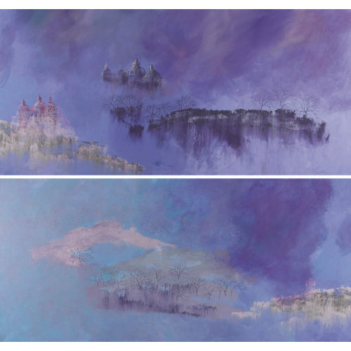 CHRISTOPHE JELENKIEWICZ : Paysages bleus. Panoramen (DOBIASCHOFSKY AUKTIONEN AG)