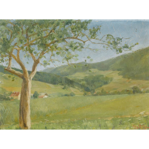 EDMOND BILLE : Paysage valaisan (DOBIASCHOFSKY AUKTIONEN AG)