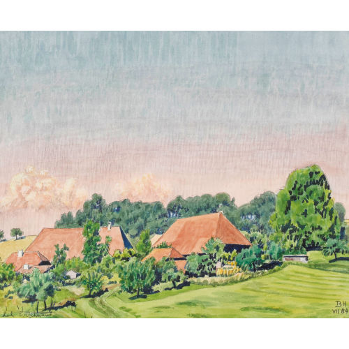BRUNO HESSE : 'Loch bei Oschwand' (DOBIASCHOFSKY AUKTIONEN AG)