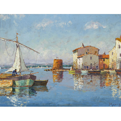 VINCENT MANAGO : Martigues am Mittelmeer (DOBIASCHOFSKY AUKTIONEN AG)