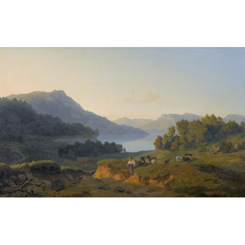 ARNOLD B�CKLIN : 'Gebirgssee' (DOBIASCHOFSKY AUKTIONEN AG)