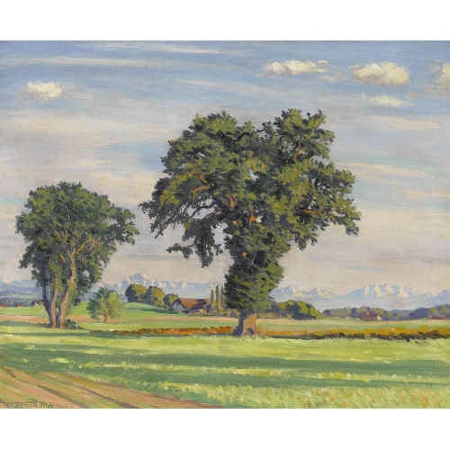 WALDEMAR THEOPHIL FINK : 'Eichen bei Wittigkofen, Bern' (DOBIASCHOFSKY AUKTIONEN AG)