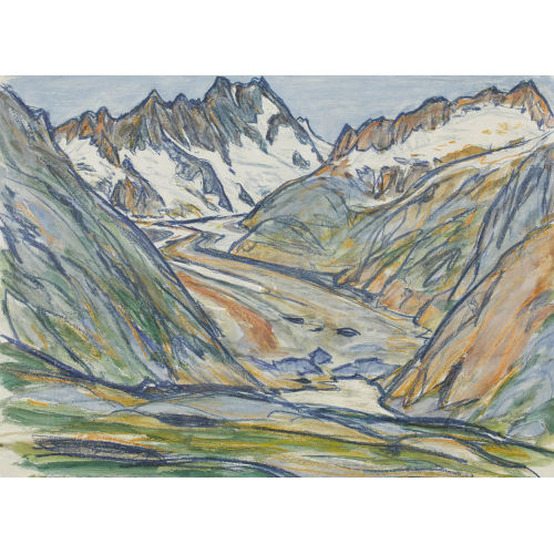 RUDOLF MUMPRECHT : Der Aletschgletscher (DOBIASCHOFSKY AUKTIONEN AG)