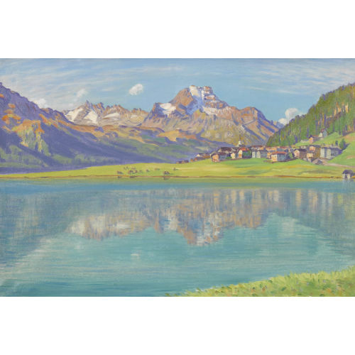 WALDEMAR THEOPHIL FINK : 'Septembermorgen bei Silvaplana' (DOBIASCHOFSKY AUKTIONEN AG)