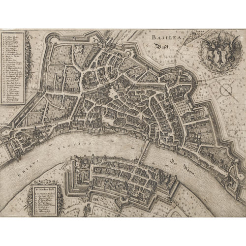 MATTH�US I MERIAN : 'Basilea/Basel' (DOBIASCHOFSKY AUKTIONEN AG)