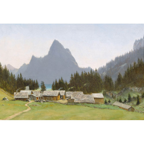 GABRIEL LOPP� : 'Lac de Taney et le Grammont' (DOBIASCHOFSKY AUKTIONEN AG)
