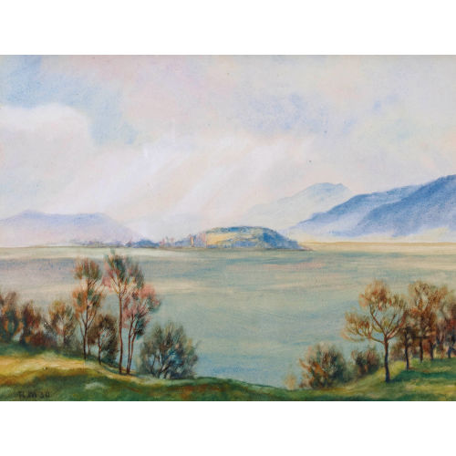 RUDOLF M�LLER : Bielersee mit St. Petersinsel (DOBIASCHOFSKY AUKTIONEN AG)