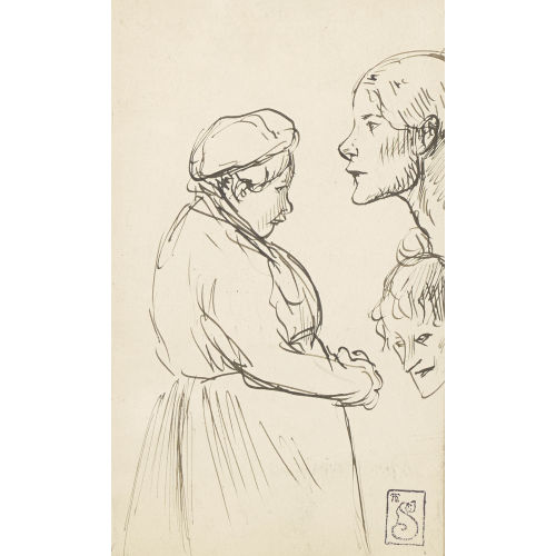 TH�OPHILE-ALEXANDRE STEINLEN : Figurenstudie (DOBIASCHOFSKY AUKTIONEN AG)