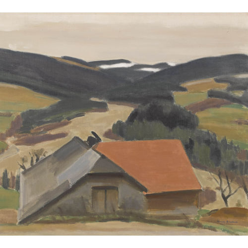 ERNEST HIRAM BR�LHART : Freiburger Landschaft mit Bauernhaus (DOBIASCHOFSKY AUKTIONEN AG)