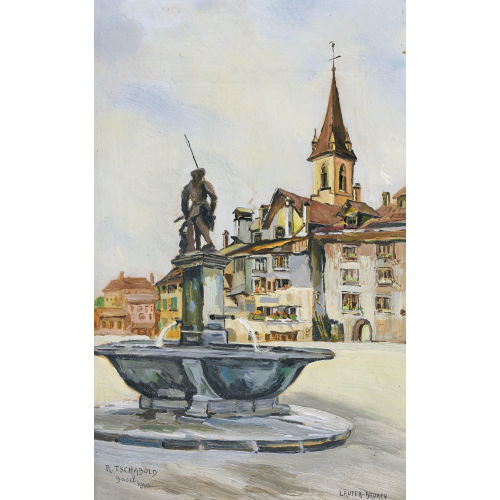 ROMAN OTTO TSCHABOLD : 'L�ufer-Brunnen Bern' (DOBIASCHOFSKY AUKTIONEN AG)