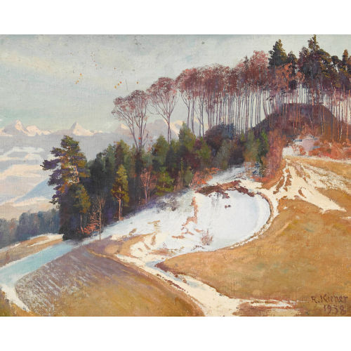 ROBERT KIENER : 'Schneeschmelze' (DOBIASCHOFSKY AUKTIONEN AG)