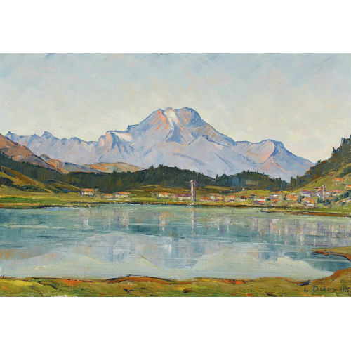 LOUIS D�RR : 'St. Moritzersee mit Piz Margna' (DOBIASCHOFSKY AUKTIONEN AG)