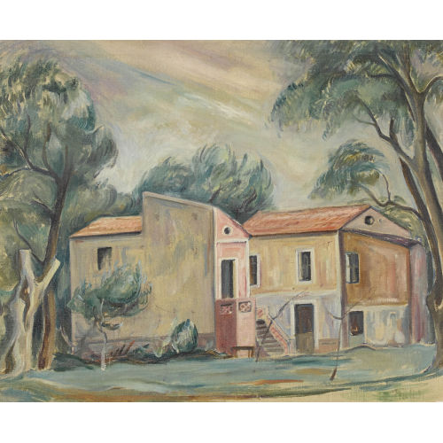 ABRAM ADOLPHE MILICH : Landhaus im S�den (DOBIASCHOFSKY AUKTIONEN AG)