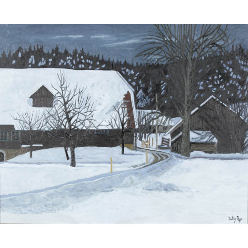 KATHY (EIGTL. THYS-BILL THYS : Winternacht mit Bauernh�usern (DOBIASCHOFSKY AUKTIONEN AG)