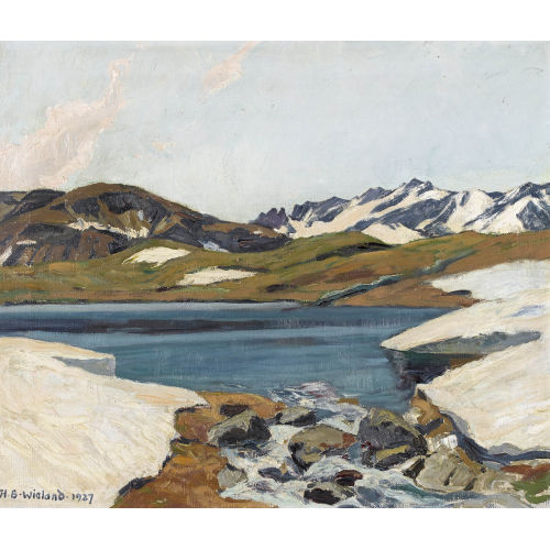 HANS BEAT WIELAND : 'Bergsee im Fr�hling' (DOBIASCHOFSKY AUKTIONEN AG)
