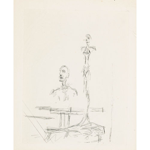 ALBERTO GIACOMETTI : Aus: 'Paroles peintes' (Dans l′atelier) (DOBIASCHOFSKY AUKTIONEN AG)