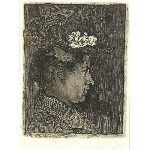 CUNO AMIET : 'Die zuk�nftige Gattin des K�nstlers' (DOBIASCHOFSKY AUKTIONEN AG)
