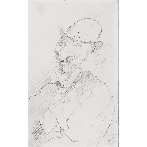 HENRI DE TOULOUSE-LAUTREC : 'Homme au gros nez' (DOBIASCHOFSKY AUKTIONEN AG)