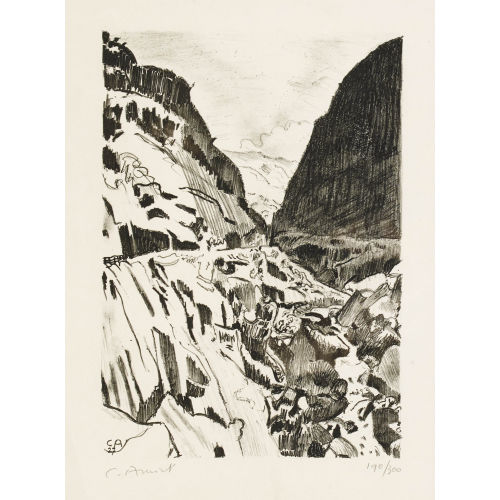 CUNO AMIET : 'Hinterstockschlucht' (DOBIASCHOFSKY AUKTIONEN AG)