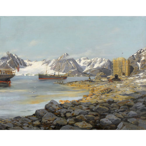 HANS BEAT WIELAND : 'Danske Bay, Spitzbergen, 24./25. 1896 Juli' (DOBIASCHOFSKY AUKTIONEN AG)