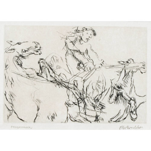 OSKAR KOKOSCHKA : 'Achilles Gespann scheut vor dem Abgrund' (DOBIASCHOFSKY AUKTIONEN AG)
