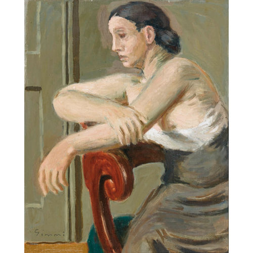 WILHELM GIMMI : 'Femme au fauteuil' (DOBIASCHOFSKY AUKTIONEN AG)