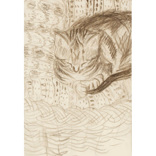 HANS) FIS (EIGTL. FISCHER : Schlafende Katze (DOBIASCHOFSKY AUKTIONEN AG)