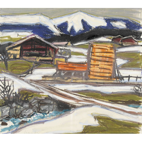 FRED STAUFFER : Schneeschmelze (DOBIASCHOFSKY AUKTIONEN AG)
