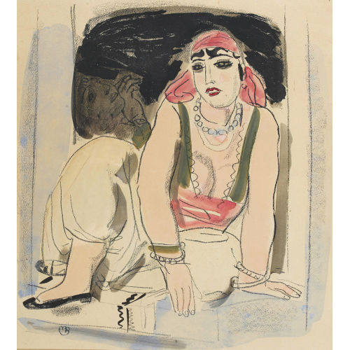 MAURICE BARRAUD : Sitzende Orientalin (DOBIASCHOFSKY AUKTIONEN AG)