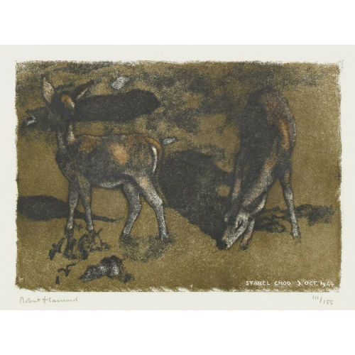 ROBERT HAINARD : 'Deux biches au clair de lune' (DOBIASCHOFSKY AUKTIONEN AG)