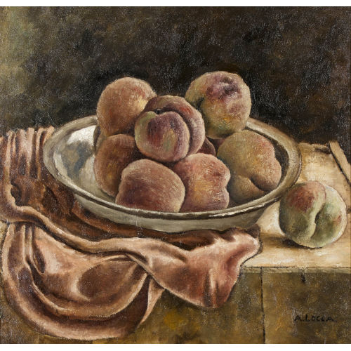 ALBERT LOCCA : Nature morte aux p�ches (DOBIASCHOFSKY AUKTIONEN AG)