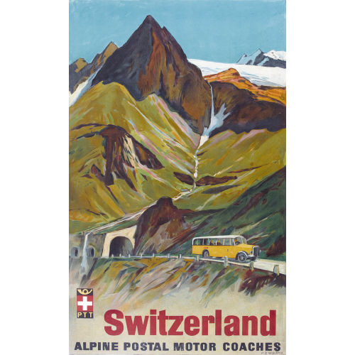 HANS BEAT WIELAND : 'Switzerland Alpine Postal Motor Coaches' (DOBIASCHOFSKY AUKTIONEN AG)