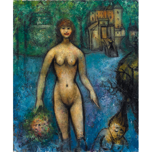 �DOUARD JOSEPH GOERG : 'Oph�lie sur la tombe de sa grand m�re' (DOBIASCHOFSKY AUKTIONEN AG)