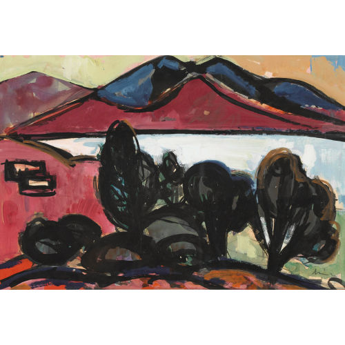 CARL WALTER LINER : Uferlandschaft bei Ajaccio (DOBIASCHOFSKY AUKTIONEN AG)