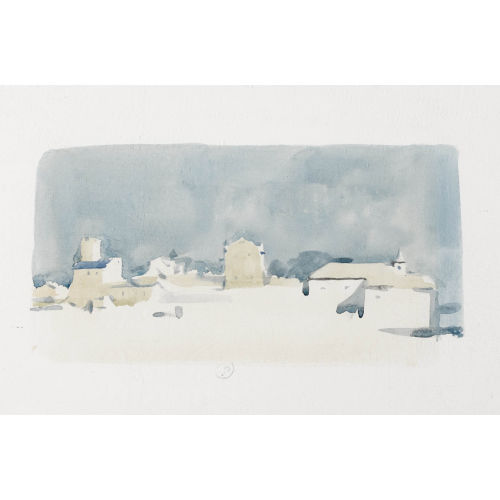 G�RARD DE PAL�ZIEUX : Silhouette d′un village (DOBIASCHOFSKY AUKTIONEN AG)